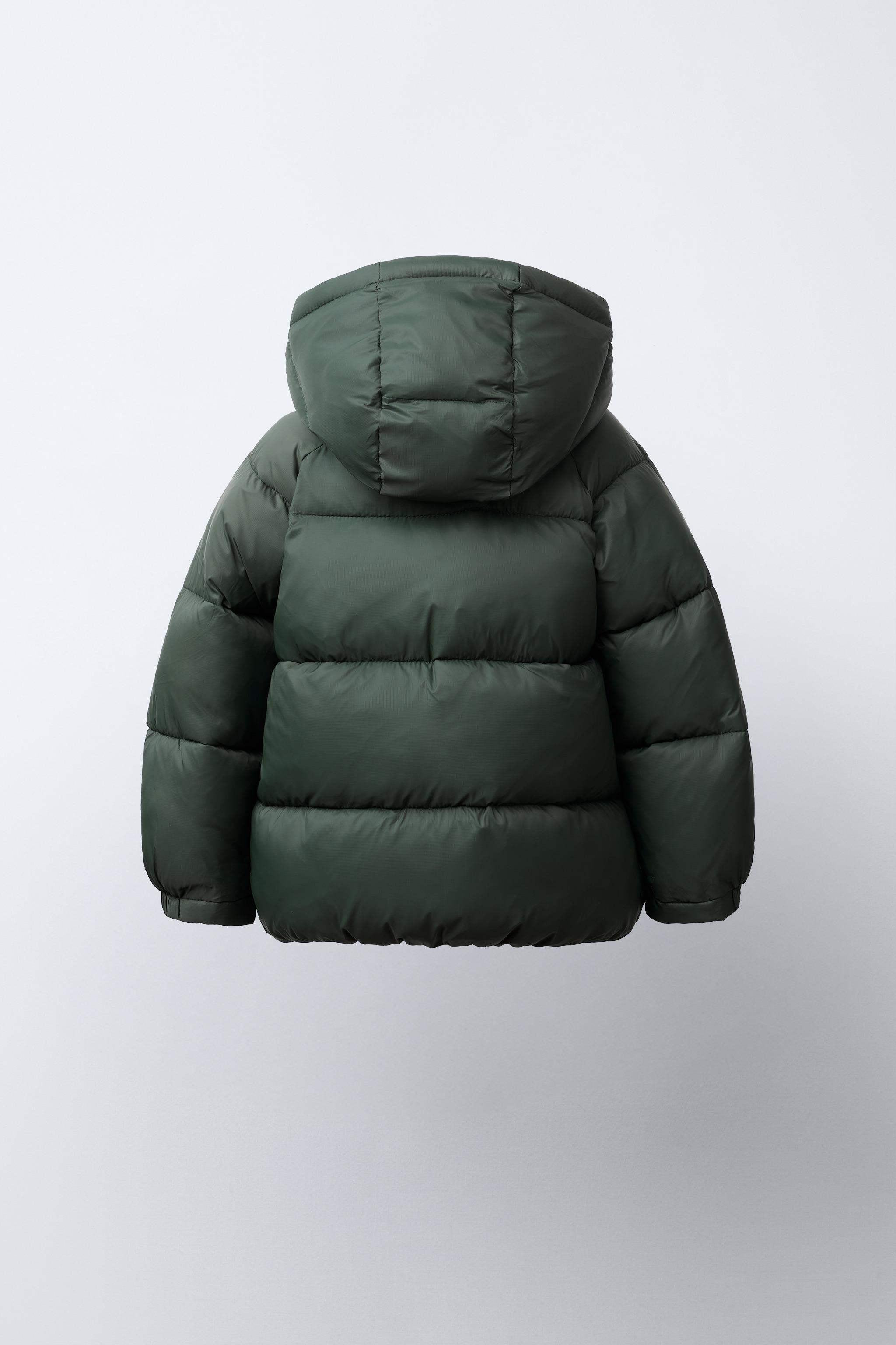 PATCHED HOODED PUFFER COAT